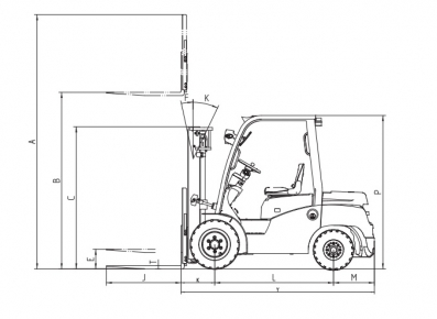 Автопогрузчик EP CPCD15T8